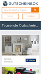 Mobile Screenshot of gutscheinbox.de